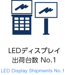 LEDディスプレイ出荷台数 No.1